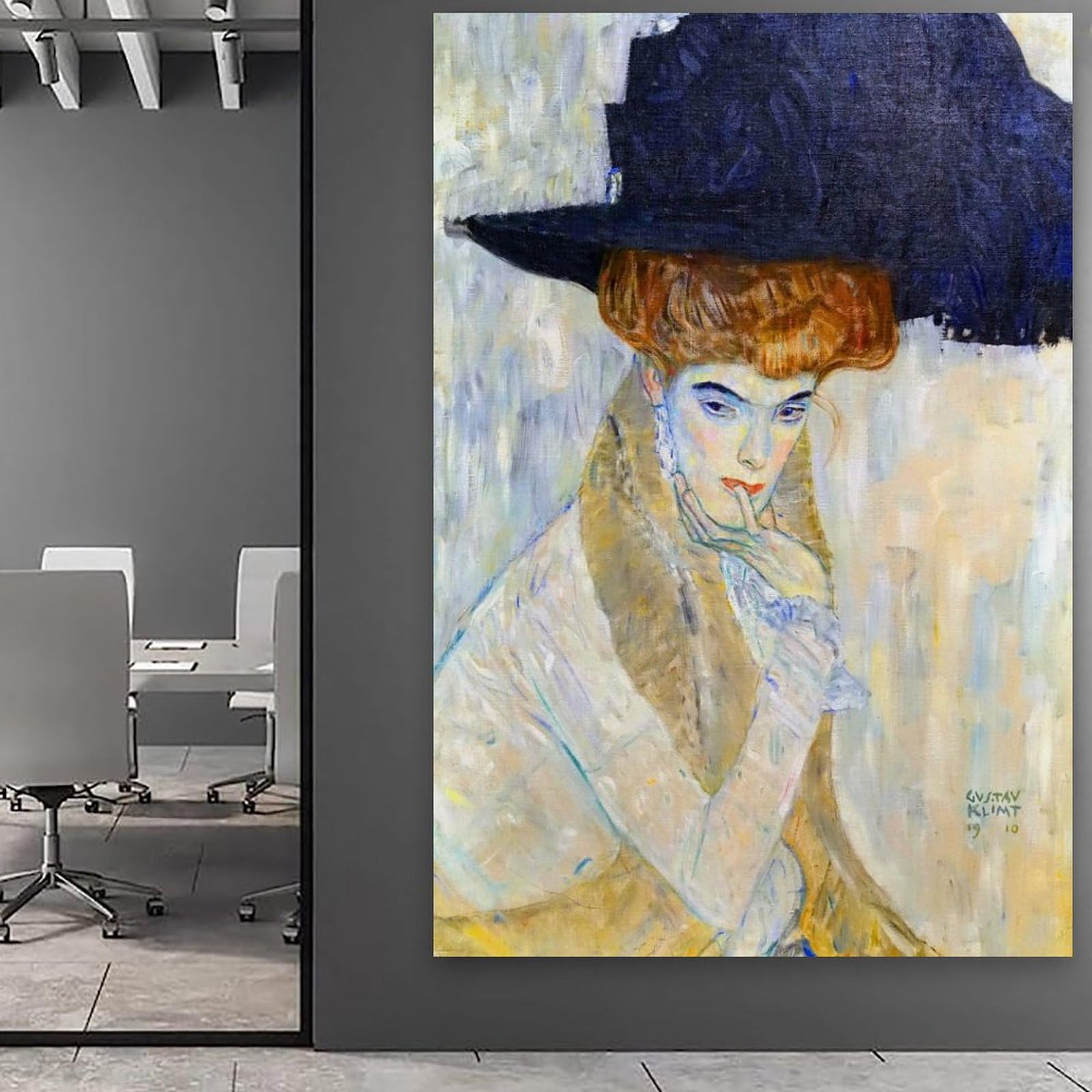 額装品/Dame Med Hat/グスタフ クリムト 額装品/Dame Med Hat/グスタフ クリムト