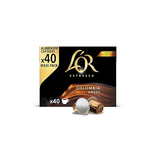 Lor - Cápsulas De Café Compatibles Nespresso - Café Colombiano - 40 Cápsulas