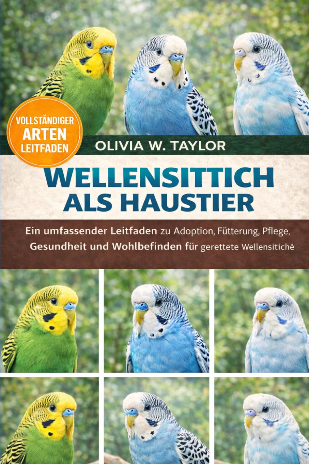WELLENSITTICH ALS HAUSTIER: Ein umfassender Leitfaden zu Adoption, Fütterung, Pflege, Gesundheit und Wohlbefinden für gerettete Wellensittiche
