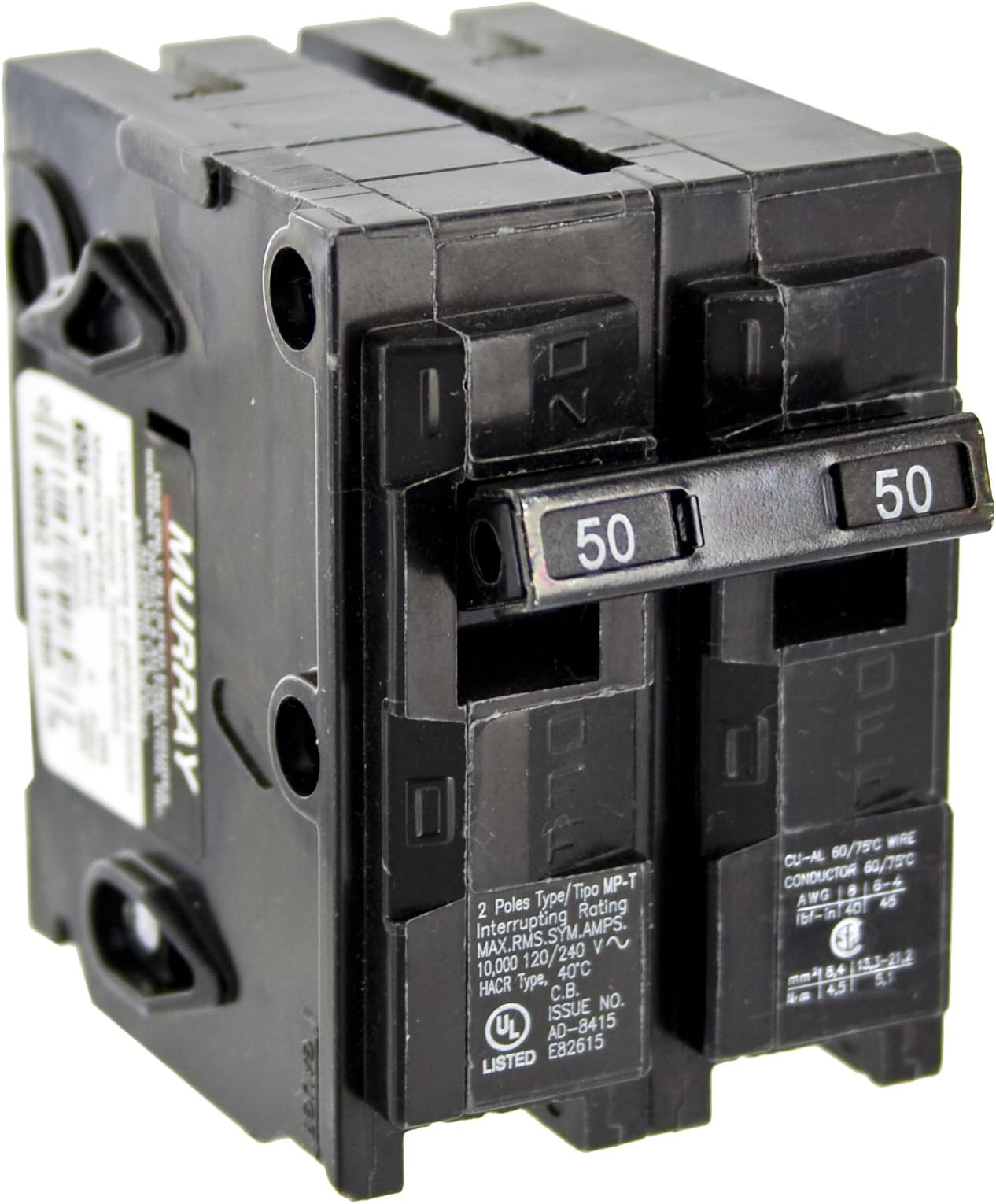Murray MP250 50-Amp Double Pole Type MP-T Circuit Breaker