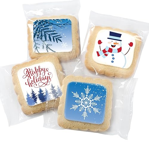 Miniatura 12 de Paquete de 12 cestas de regalo de galletas de feliz cumpleaños, envueltas individualmente para niños, hombres y mujeres, caja de regalo decorada