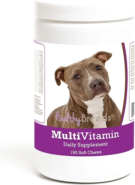 Healthy Breeds Pit Bull Multivitamin Soft Chew for Dogs 180 Count