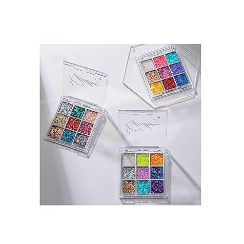 Paleta de sombra de ojos de 9 colores, maquillaje de ojos duradero, pigmentado cremoso en acabados mate y brillantes mezclables, hipoalergénico,