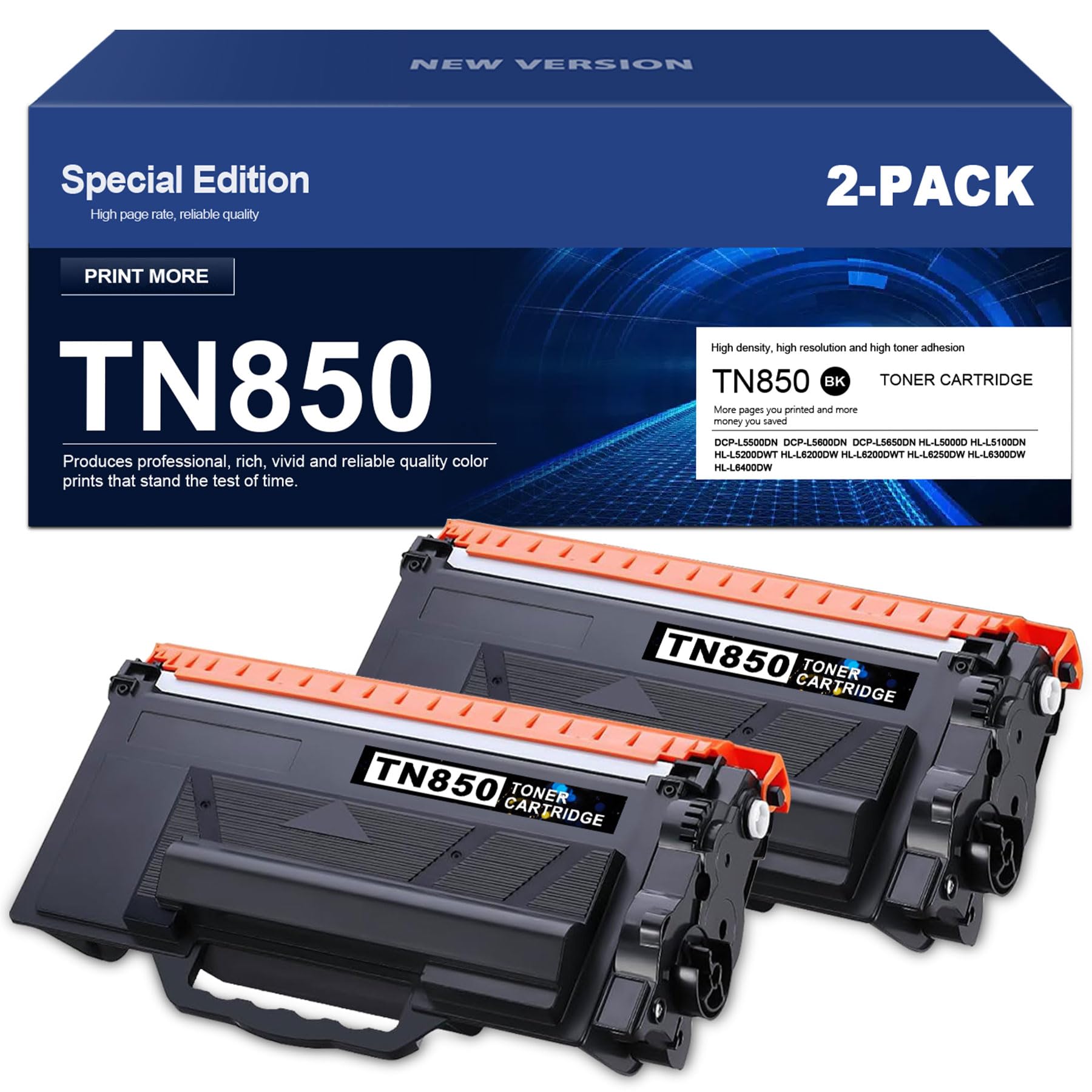 TN880 Super High Yield Toner 2 Pack Replacement For Brother