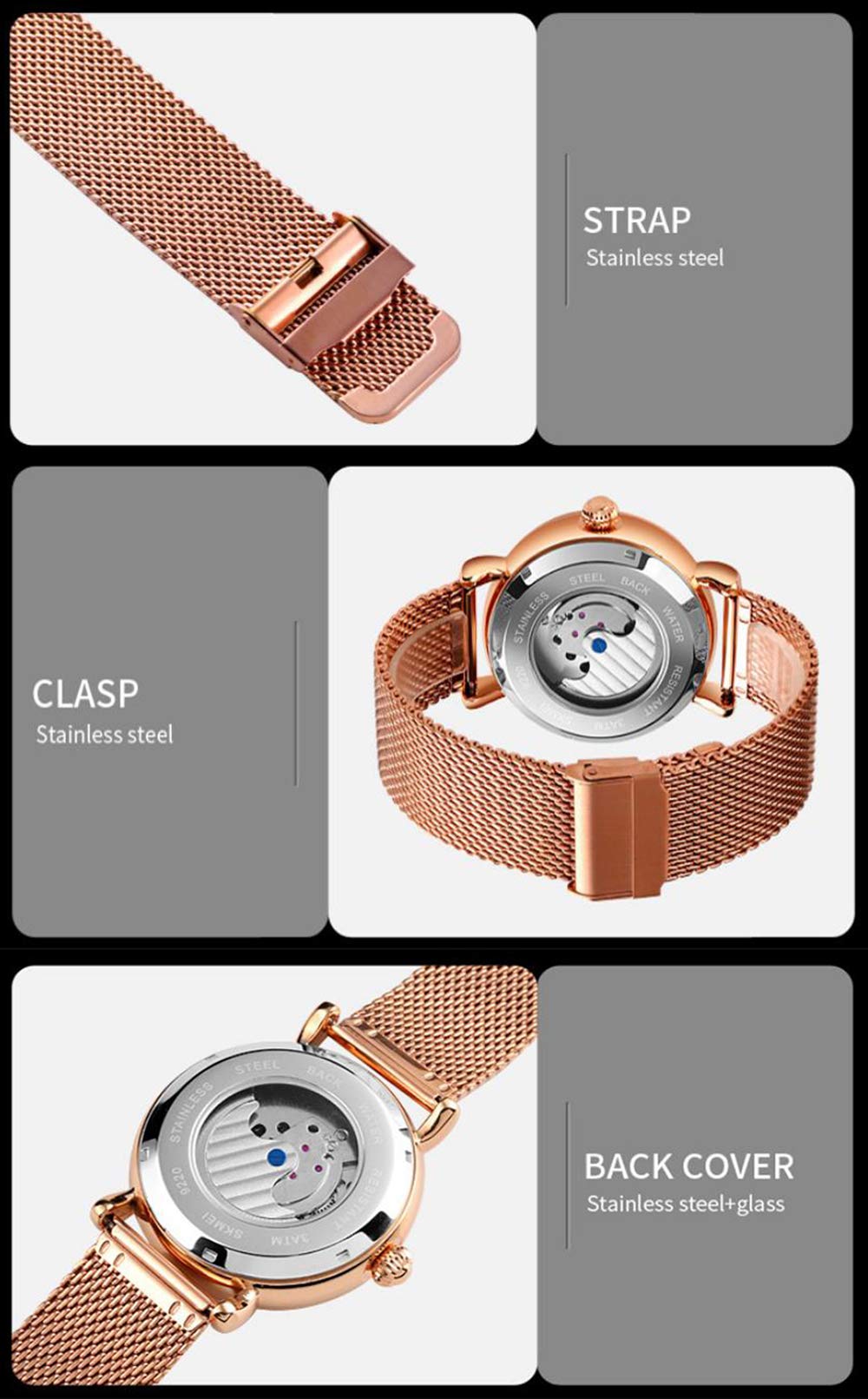 MASTOP Luksusowy top marka biznes automatyczny zegarek męski luksusowy faza księżyca mechaniczny zegarek siatkowy pasek mechaniczny męskie zegarki pusty zegar Pagani Design.