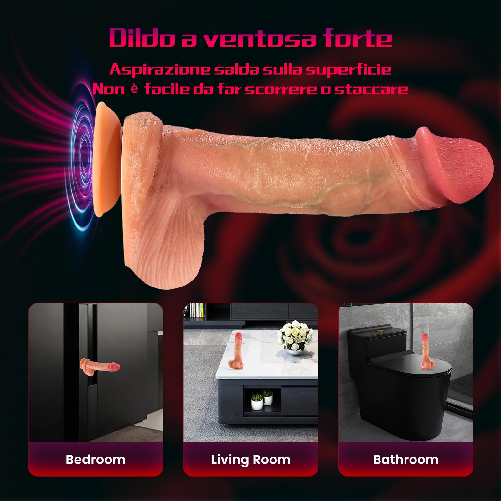 Dildo Realistico Vibratoreper Donna Professionale, Vibratore Sex Toys Sexytoysys Donna, Giochi Rrotici Vibratoriper Comando a Distanza, Vibratori Sexy Toys Sex Machine Vibrator Dildo Anale Pene