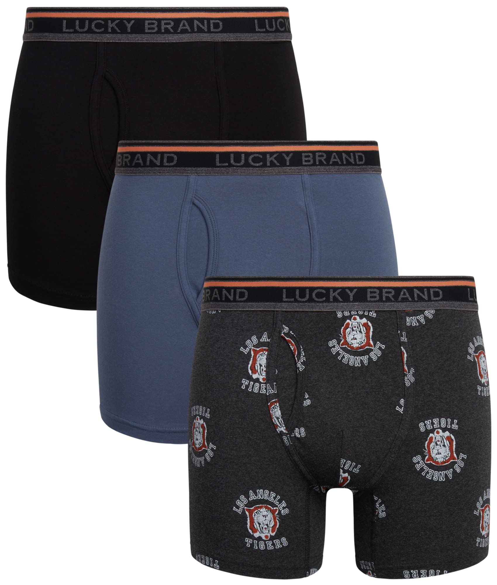 Lucky Brand Biancheria intima da uomo - Casual Stretch Boxer Slip (confezione da 3)