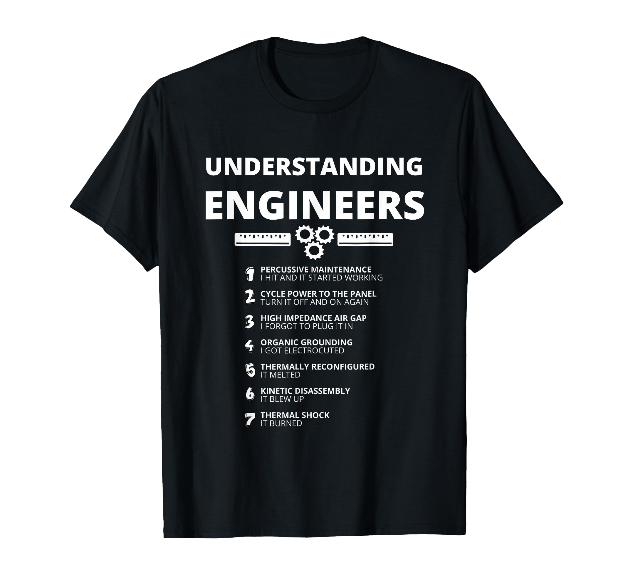 Understanding Engineers - Funny Sarcastic Engineering Gift T-Shirt Small