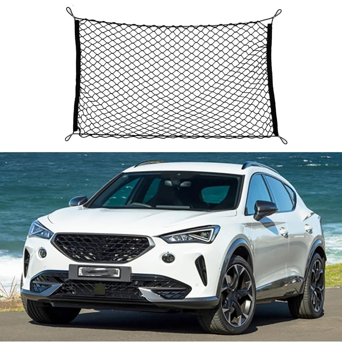 Maille élastique de chaîne de botte Cupra Formentor rangement coffre organiseur voiture
