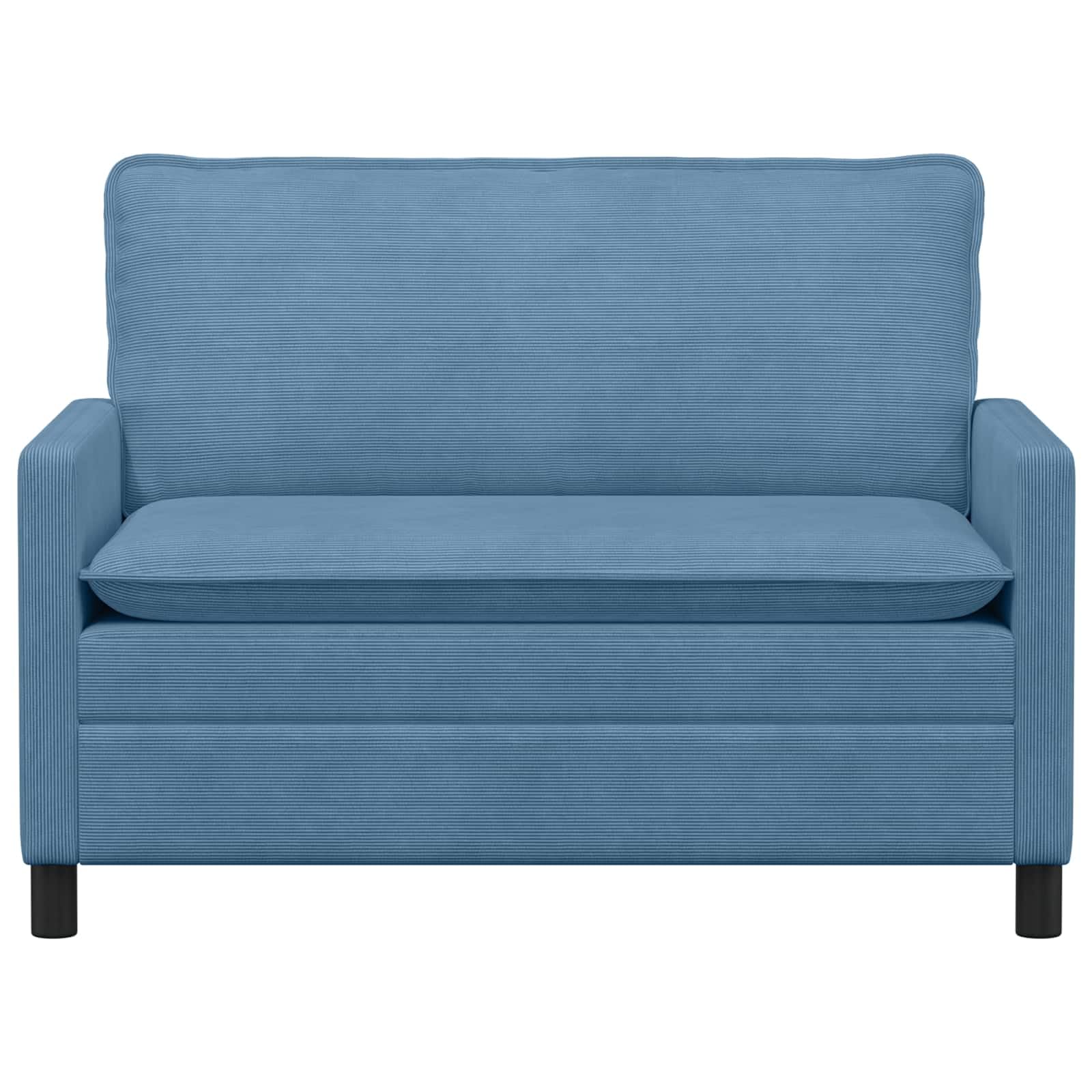 vidaXL Sofá Azul 126 x 81 x 87,5 cm Tela