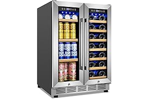 24 Inch Beverage and Wine Fridge with Optimal Cooling