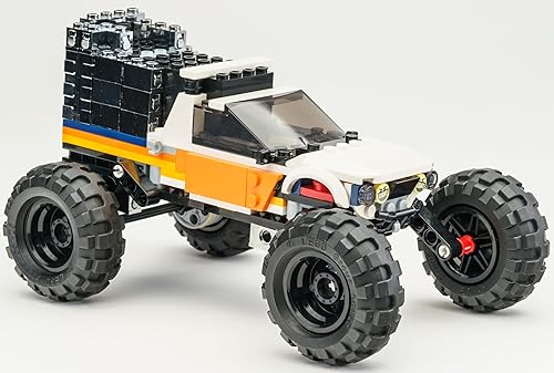 Miniatura 3 de Kit conductor de ladrillos de construcción cromados para camión todoterreno LegoCity 4x4. Compatible con el modelo 60378. No incluye el juego. Dale