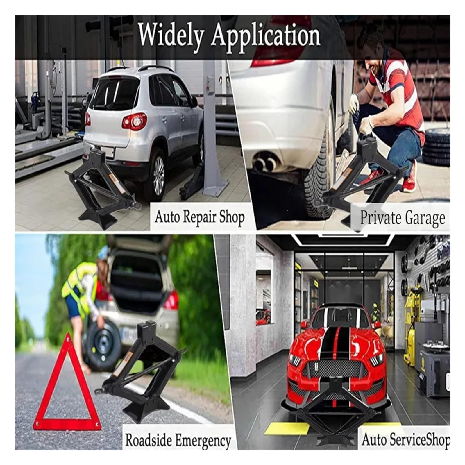 Wagenheber 0,8T/1T/2T Tragbares arbeitssparendes Handkurbel-Auto-Scherenheber-Spezialwerkzeug für Autoreparatur und Reifenwechsel wagenheber Auto(Wrench)