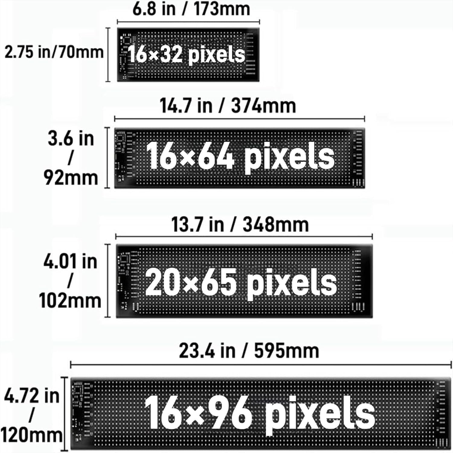 Oczy LED do ciężarówek, świecące oczy LED Devil Eyes, programowalny duży elastyczny wyświetlacz LED, wodoodporny z aplikacją i pilotem do samochodu, ciężarówki, okna sklepu, 70 x 173 mm, 2