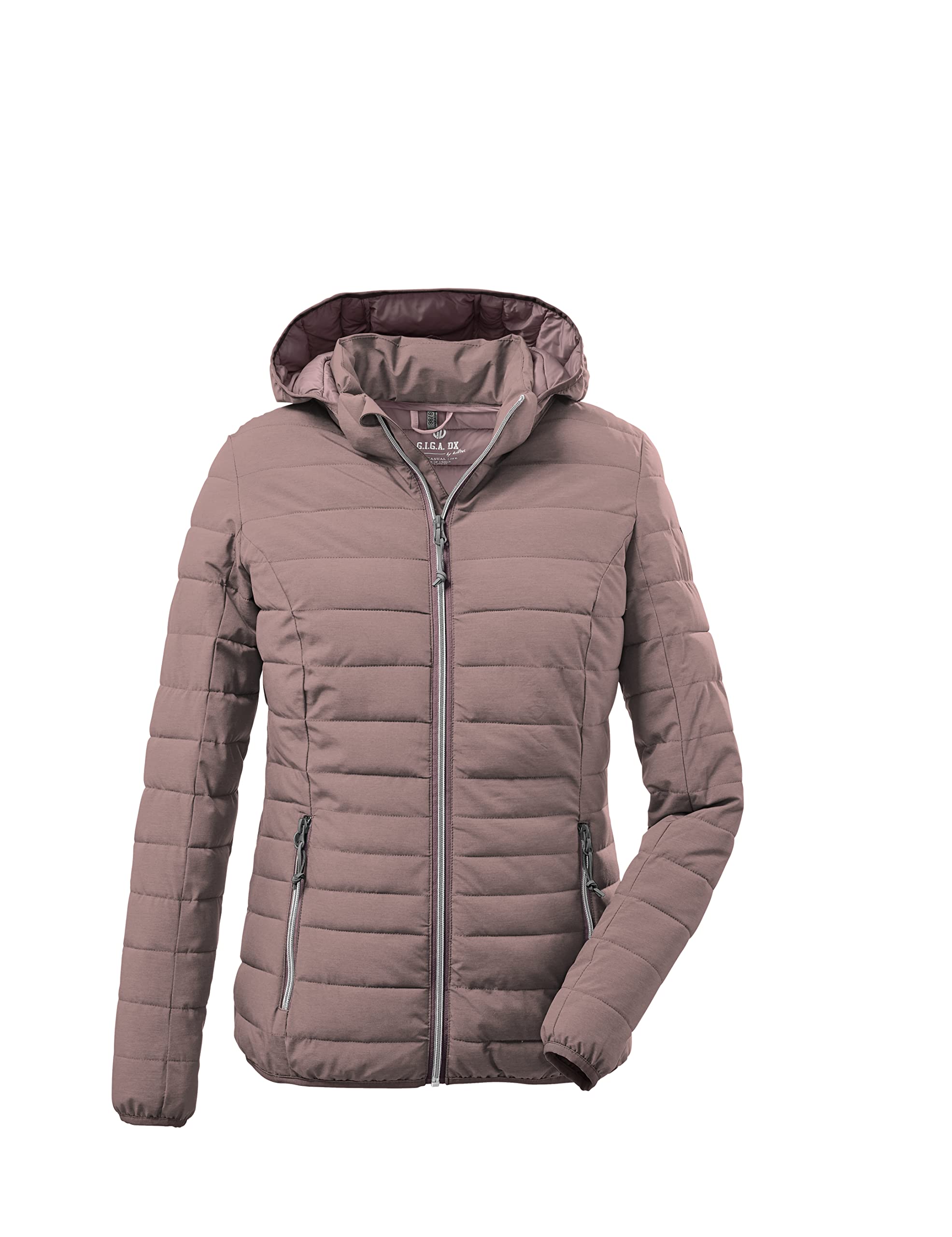 G.I.G.A. DX Damen Uyaka Steppjacke/ Casual Funktionsjacke in Daunenoptik mit abzippbarer Kapuze