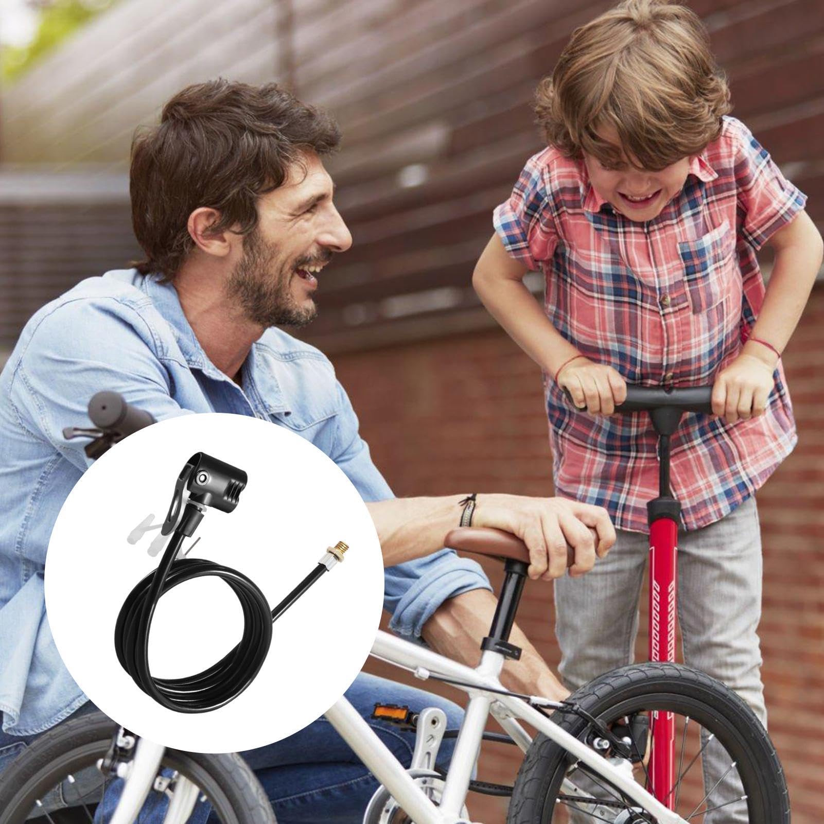 Inflator Extension Tube - Air Pump Replacement Hose, Anti-Freeze Heat-Resistant Rebound Inflator Hose | Leakproof 80cm/125cm Air Pump Hose, Air Pump Accessories for Mattresses Bicycles Most Air Pumps