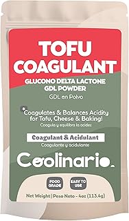 Coolinario Glucono Delta Lactone - GDL Tofu Coagulant (4 Oz) Mild Acidulant & Coagulant for Tofu, Cheese & Baking | Gentle Sweet-Tart Flavor | Perfect for Molecular Gastronomy & Food Preservation