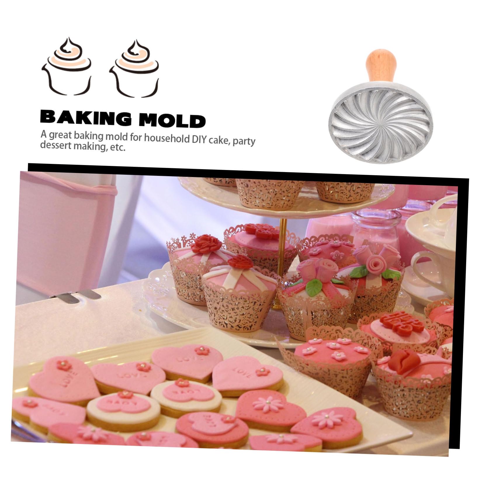 Moule à Biscuits Alliage Zinc – Presse Ergonomique Réutilisable Pour Pâtisserie DIY