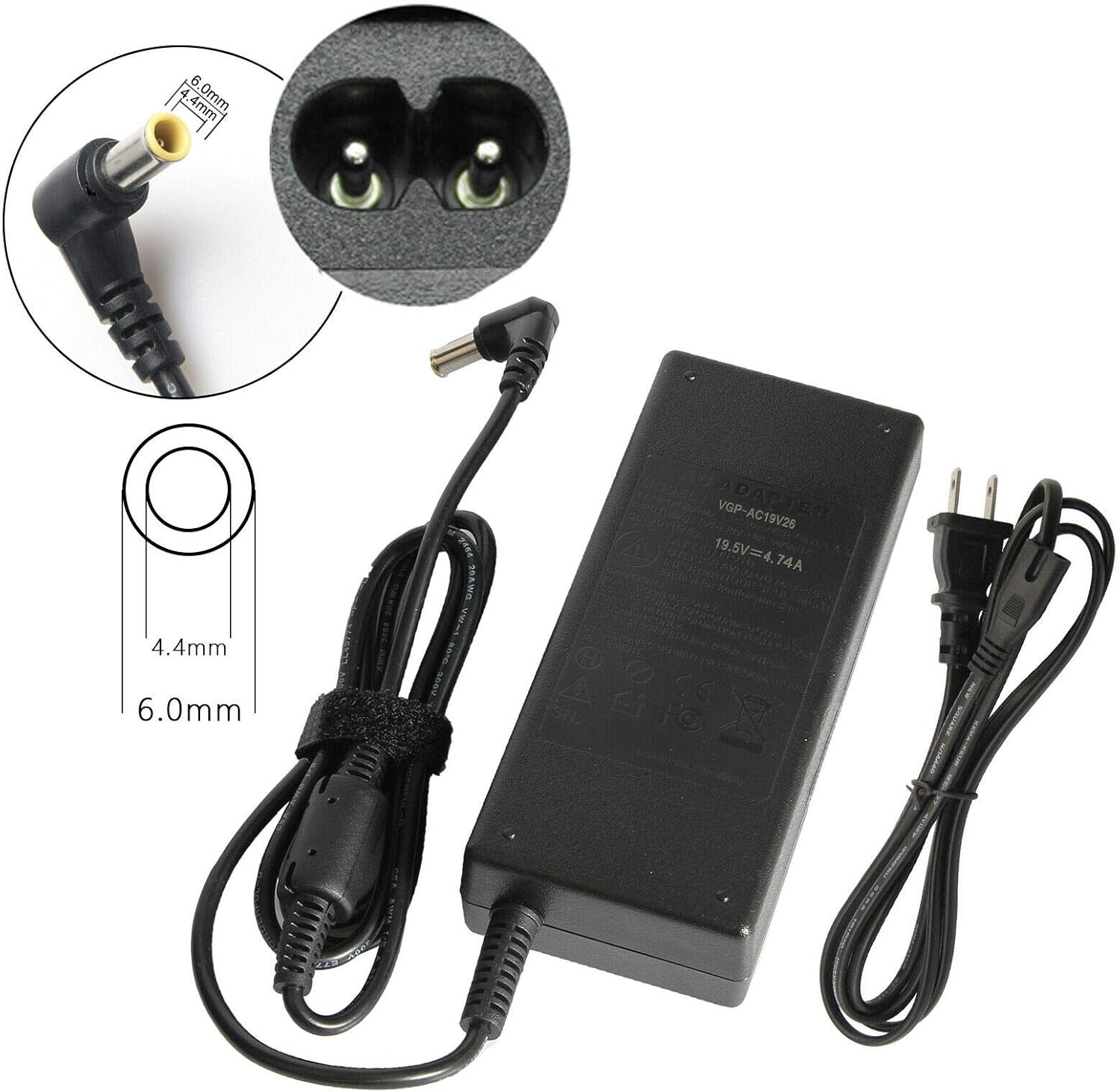 NTQinParts Replacement Wall AC Power Adapter Charger Supply for Sony XBR43X800E 43-Inch, XBR49X800E 49-Inch, XBR55X800E 55-Inch 4K Ultra HD Smart LED TV (2017 Model)