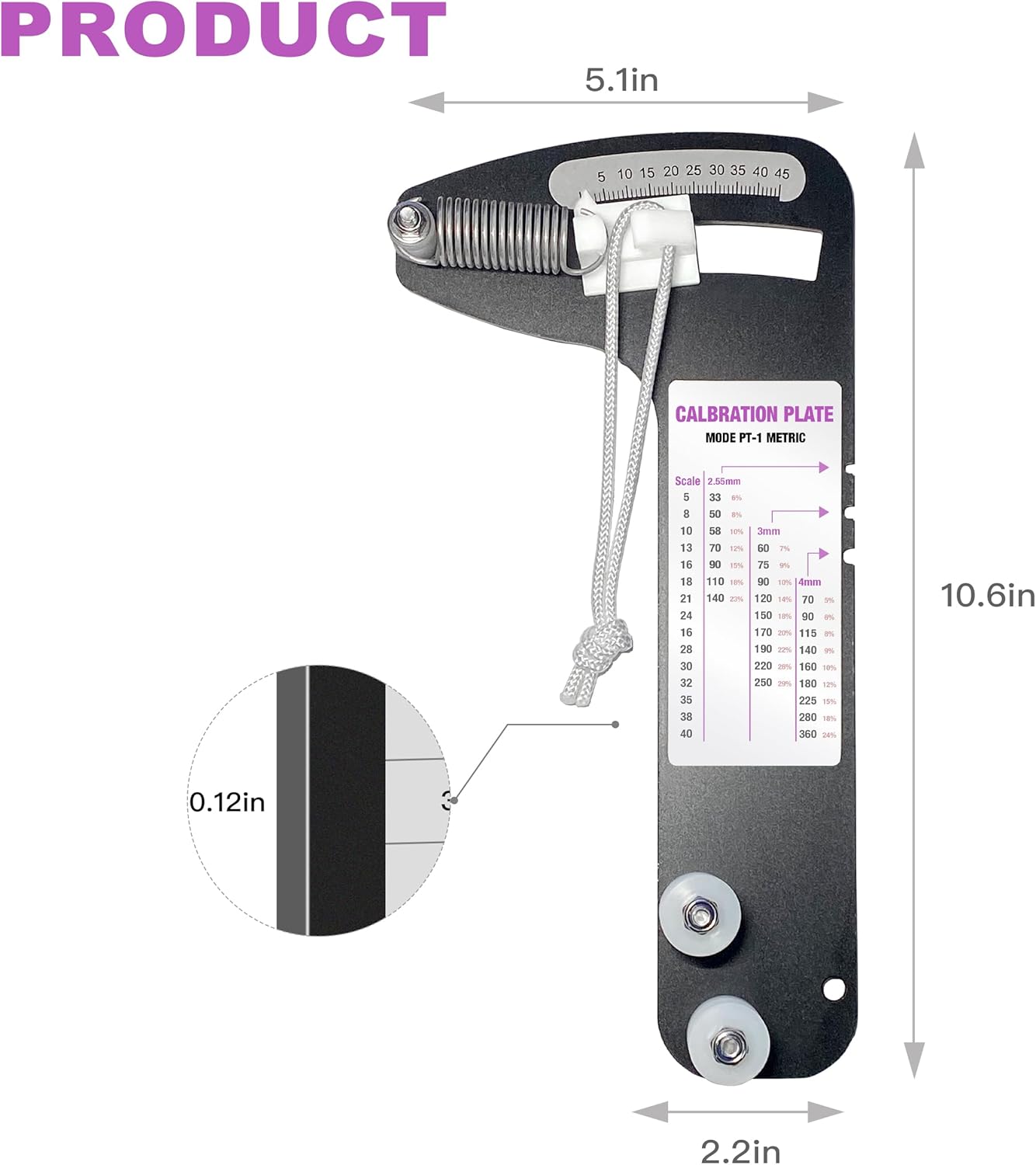Professional Sailboat Rigging Tension Gauge, Wire Rope Cable Tension Meter Tool for Standing Rigging, Stainless Steel Cable Tension Tester for Sailboats, Structural Wire Systems