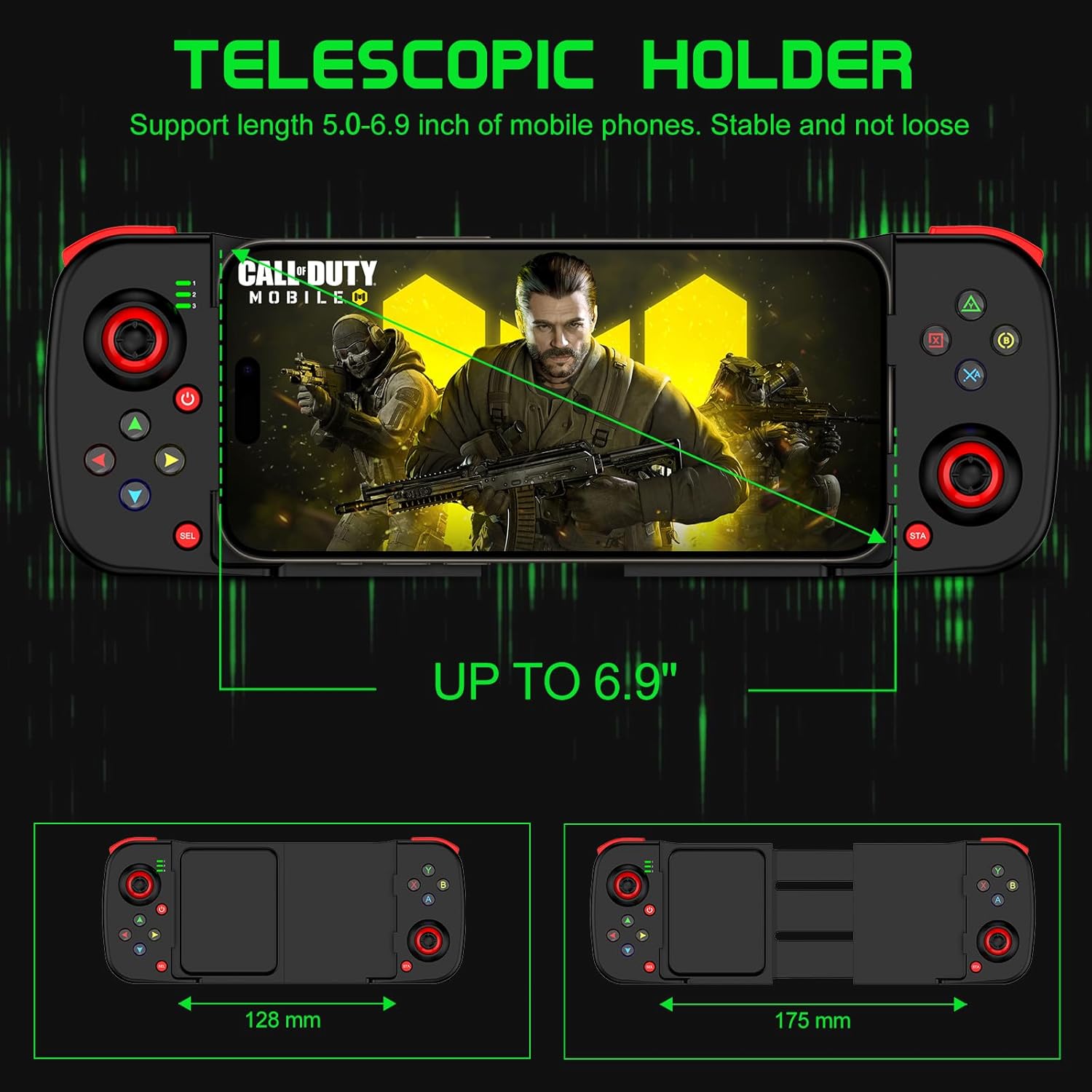 Joso D3 Controller Telescopic Holder Dimensions