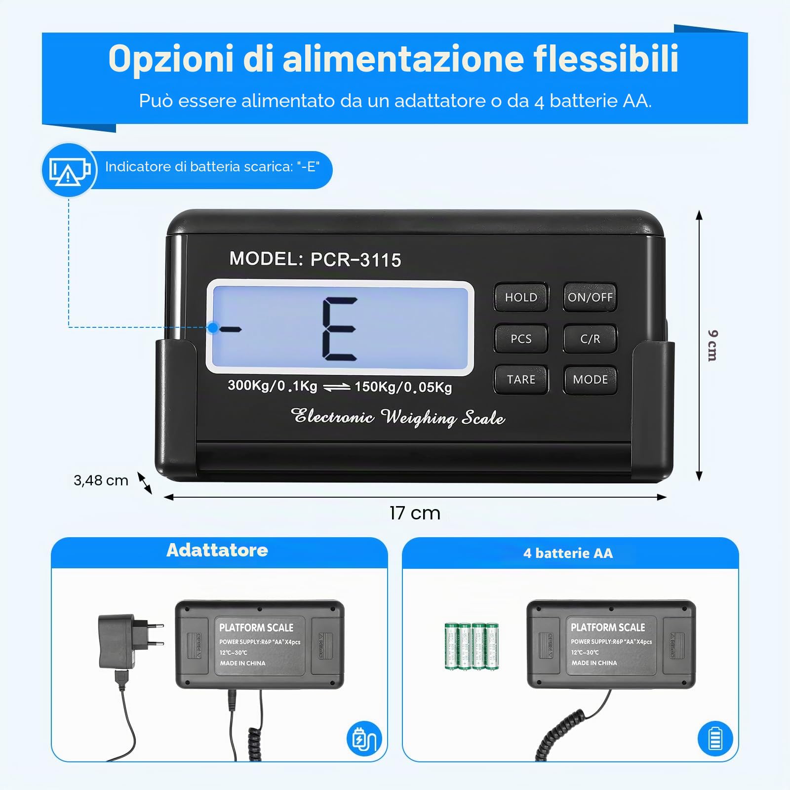 Bilancia veterinaria grande per animali domestici, 100 g, 300 kg, 103 x 53 cm, per cani di grossa taglia
