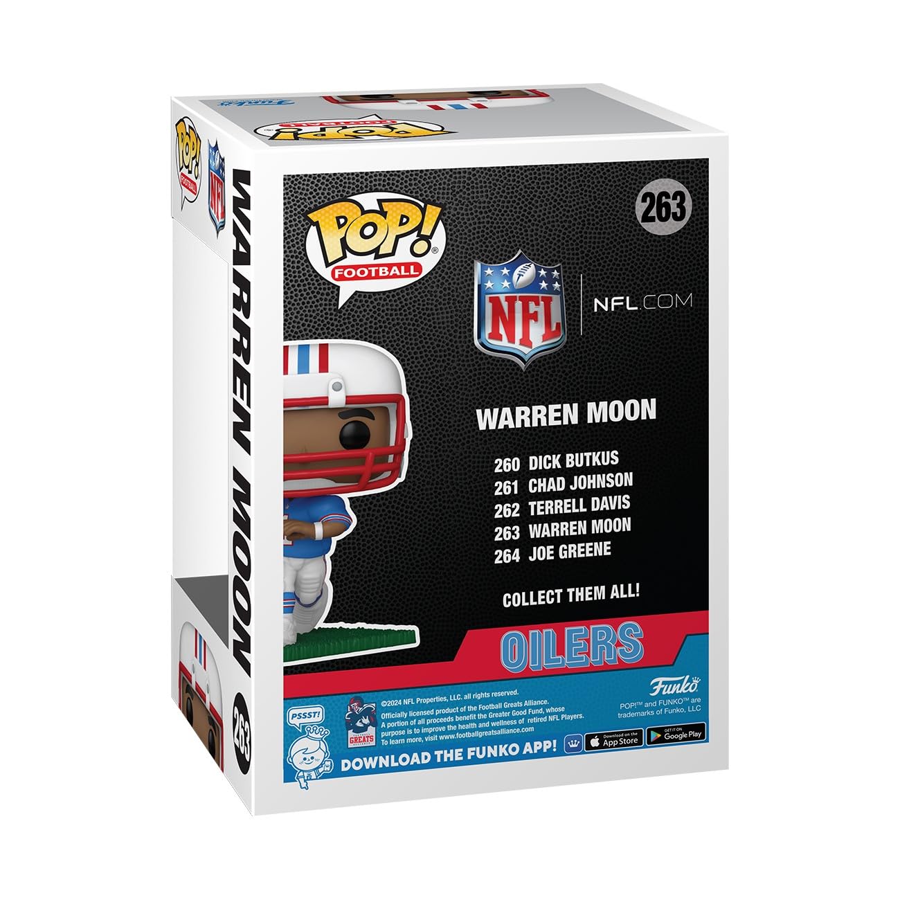Amazon.com: Funko POP NFL: Oilers - Warren Moon - Collectable