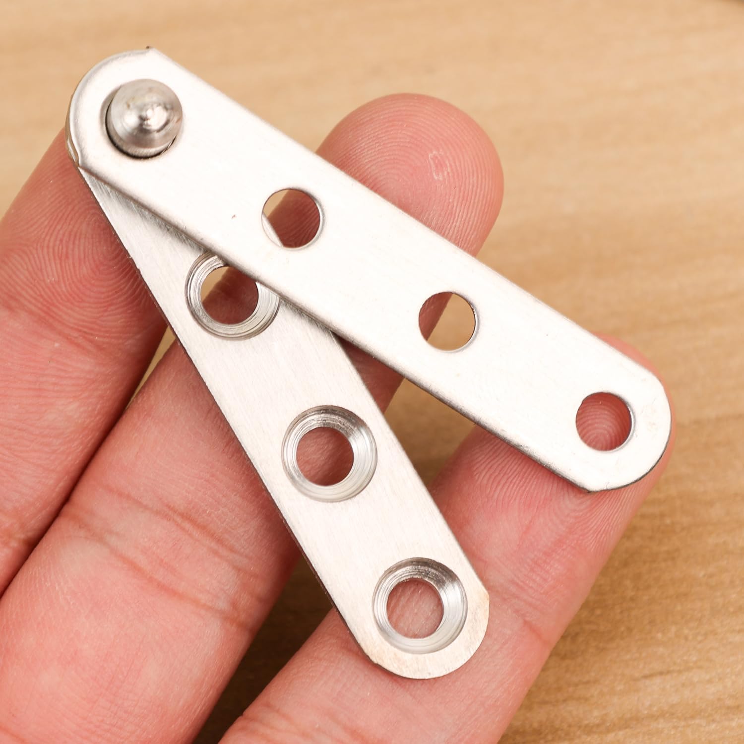 Door Pivot Hinge 360 Degree Rotating Furniture Cabinet Hardware Side Axis Flip Door Up Down Invisible Support Hinge,6 * 1.2 * 1CM (4PCS)