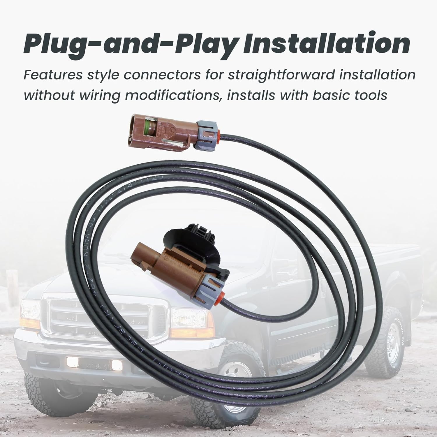 Reverse Camera Cable Harness Assembly Fit for Ford F-250 F-350 Super Duty 2017 2018 2019 2020 2021 2022 w/Towing System Backup Camera Wire Harness, Replace HC3Z-14D202-M