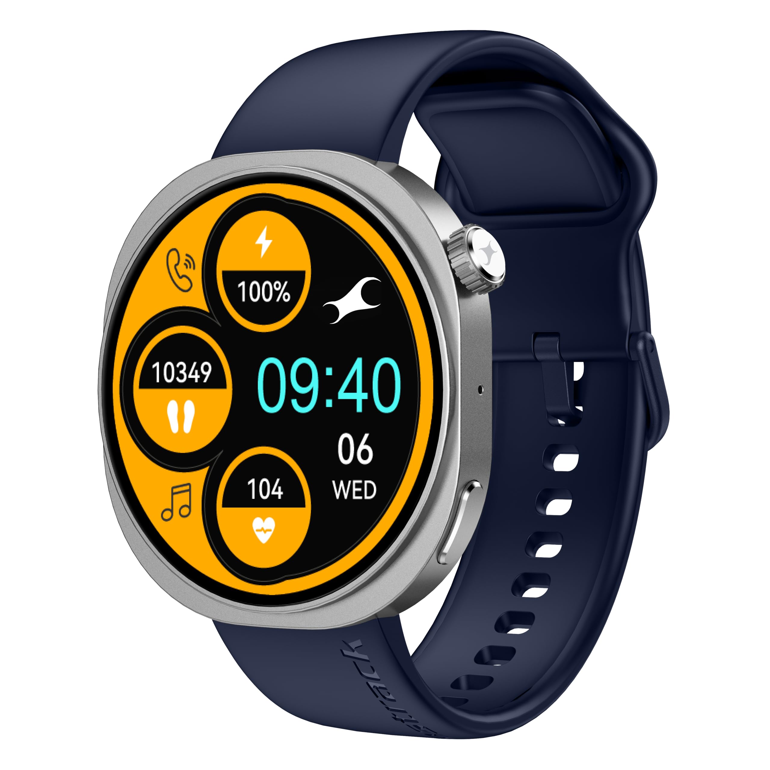 Fastrack Revoltt FR3 Pro Smartwatch with 1.43” AMOLED Display,Dynamic 60Hz Refresh,Nitrofast Charging,HRM,SpO2,Sleep,Multiple Menu Style,Functional Crown,IP68, BT calling,24/7 Health Suite - Dark Blue-image-19