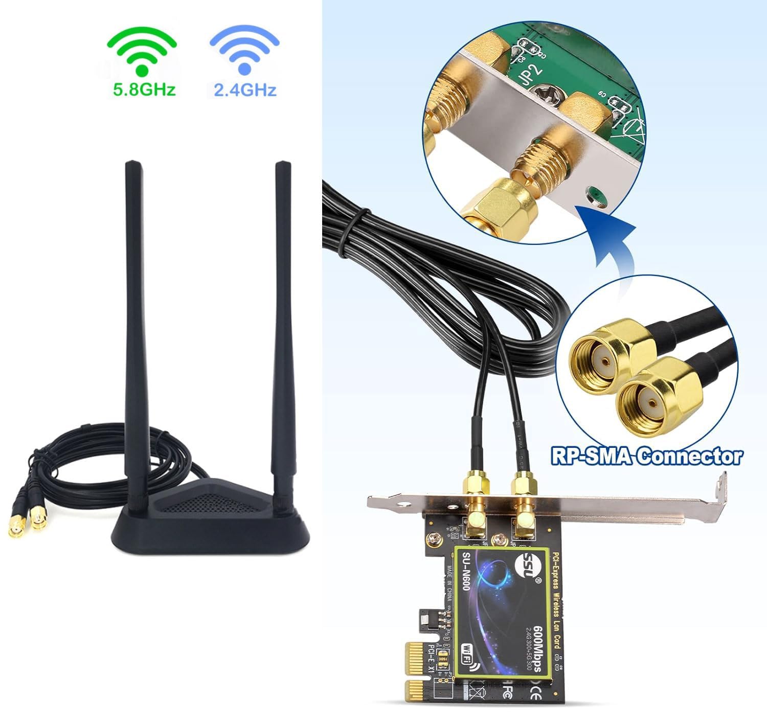 Amazon.co.jp: PCマザーボード WiFiアンテナ Asusコンピューター用