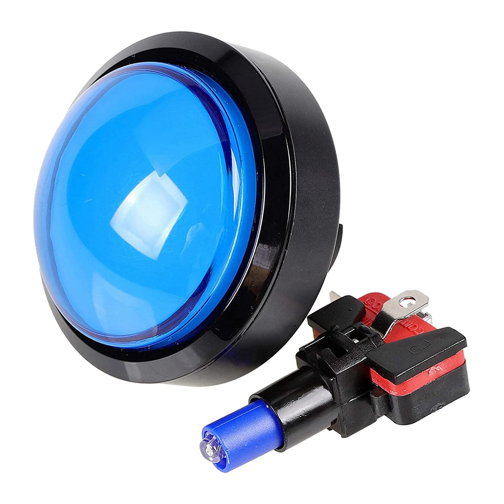 25X Pulsanti Arcade 60mm Cupola 2,36 Pollici LED Pulsante con MicroInterruttore per Console di Videogiochi Macchina Arcade