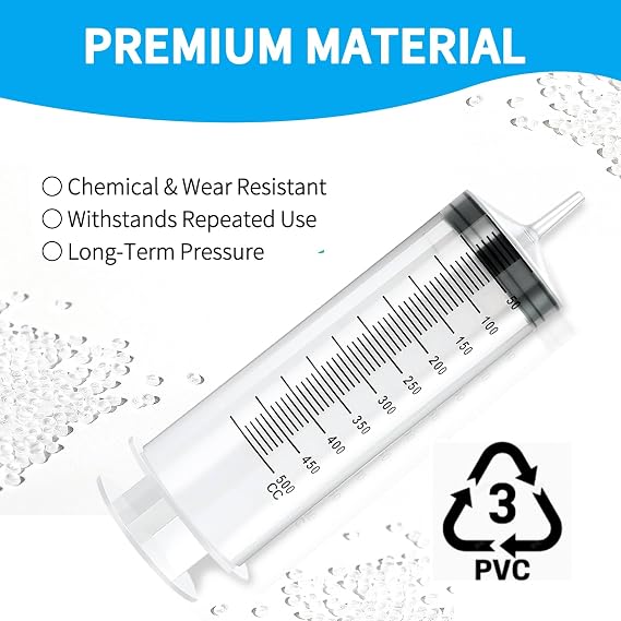 Large Syringe 300ml,Oil Suction Syringe with Soft Tubes, Large Capacity