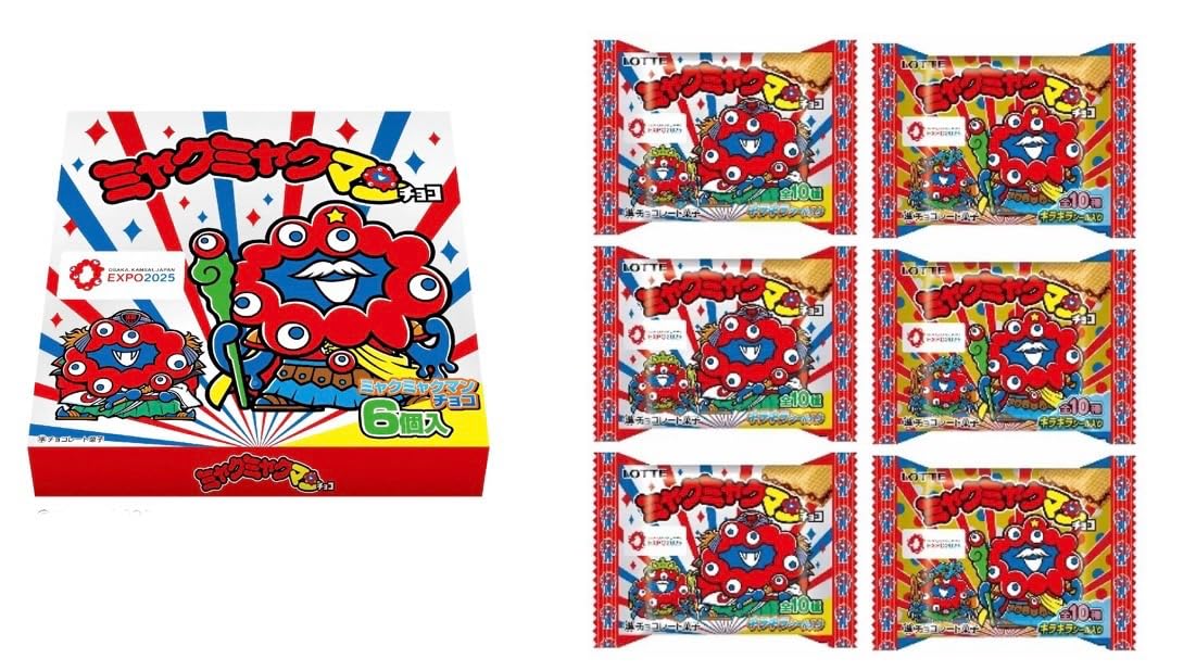 Amazon | 【コラボ大阪万博限定】ミャクミャクマンチョコ 1箱 6