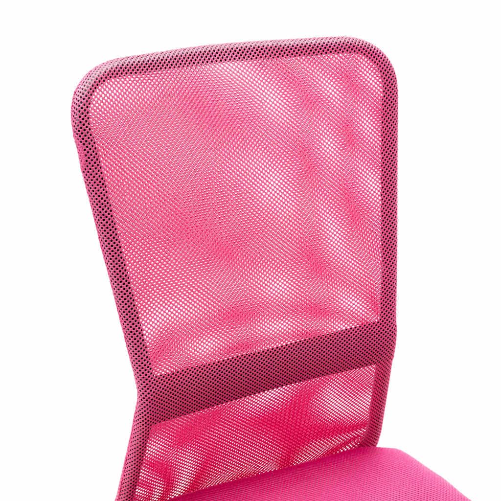 Sedia Da Ufficio Girevole Rosa 44x52x100 Cm Schienale Maglia