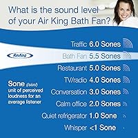 Vista 2 de Air King Extractor de baño, blanco AS70