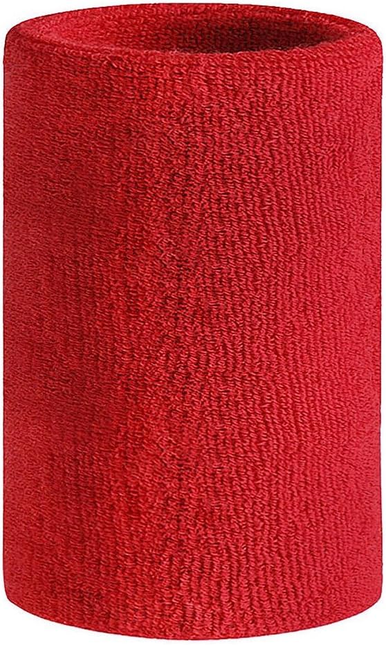 Sports Athletic Wristband for Women Men, Moisture Wicking Cotton Terry Cloth Stretch Sweat Wrist Arm Band Brace Wrap for Tennis Basketball Running Workout Yoga Gym Fitness Footabll Sweatband Wristband : Sports & Outdoors