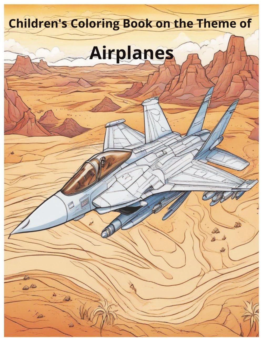 Children's Coloring Book on the Theme of Airplanes: Children's Coloring Book on the Theme of Airplanes: Aviation Dreams