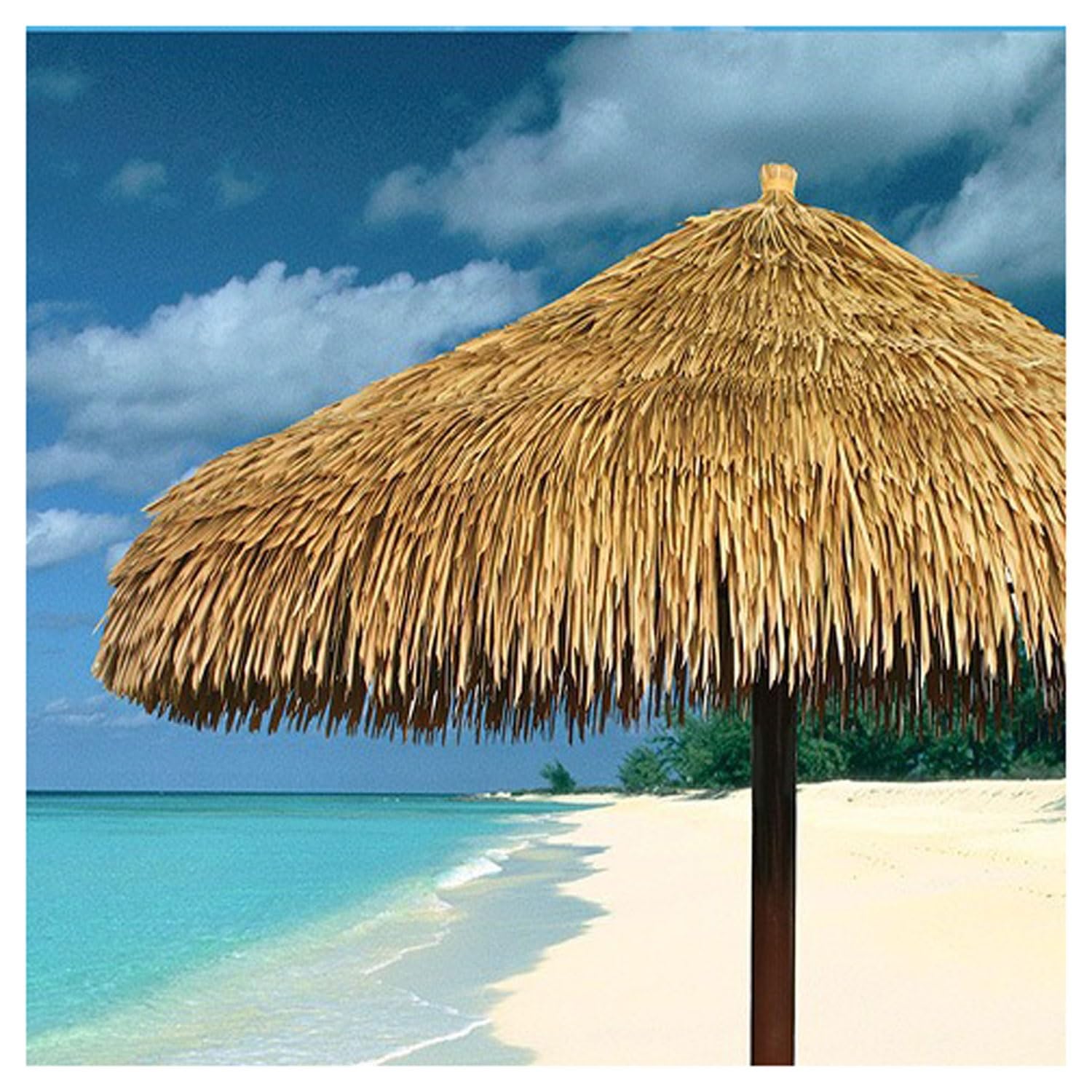 Toit De Paille En Herbe Chaume De Palmier Synthétique Pour Toiture De Paillote, Bar Tiki Ou Parasol De Jardin, Idéal Pour Ambiance Plage, Facile À Poser Artisanat De Bricolage D'art Commercial(0.5m x