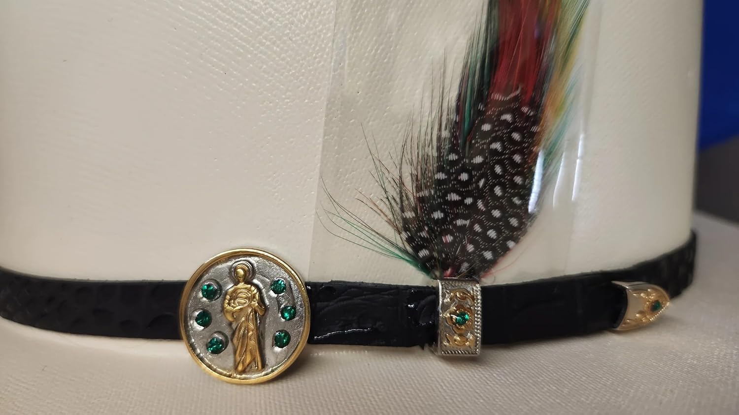 Men's Original Stone Cowboy Hat San Judas Tadeo 1,000X Western Straw Hat - Sinaloa Style Brim 3" - Image 6