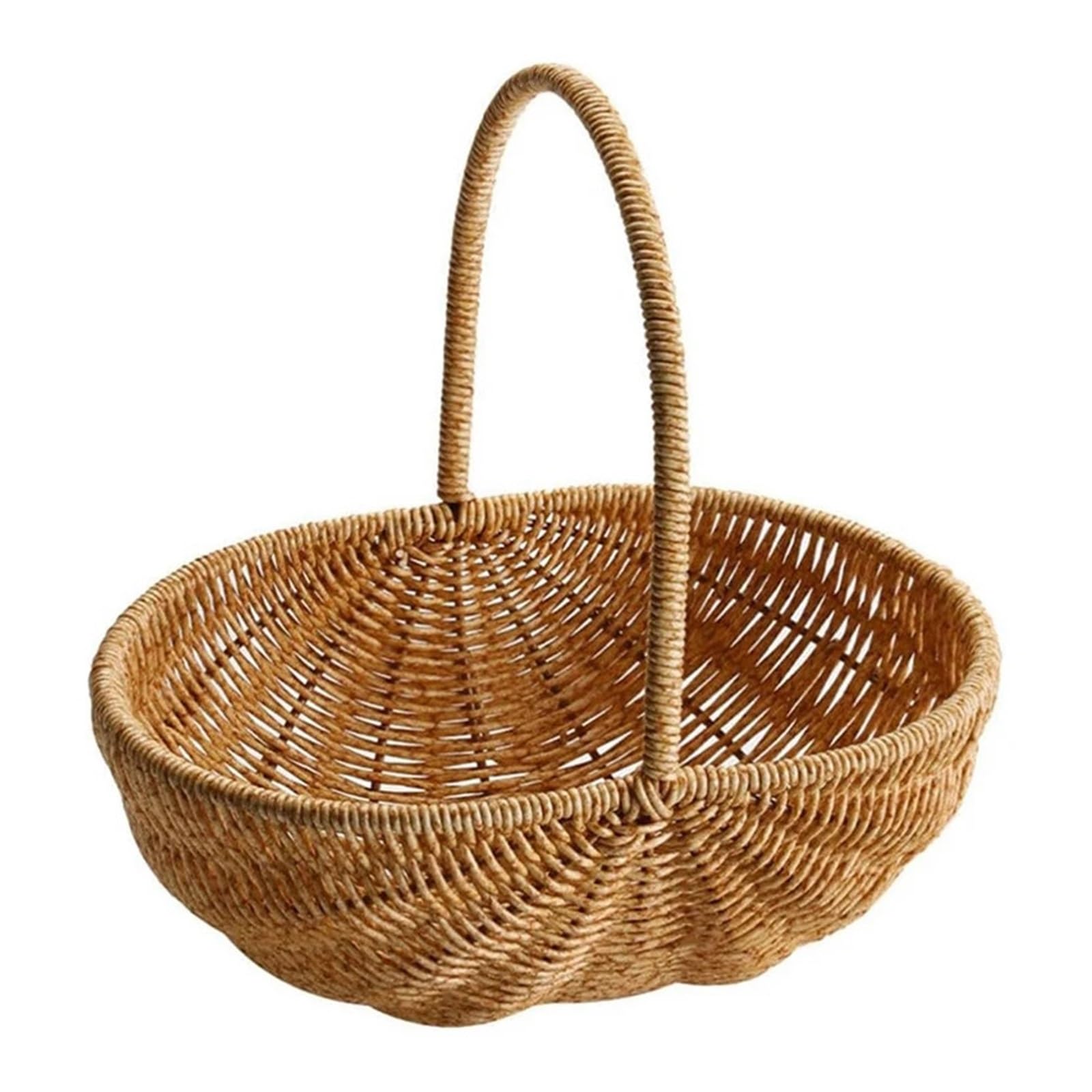 Hamper Basket Wicker Basket With Handle Wedding Flower Girl Basket Easy To Use