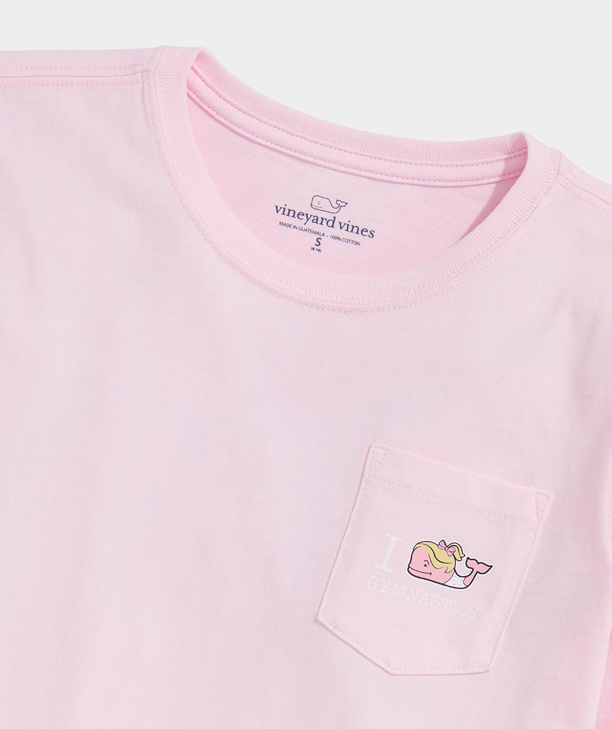 Vineyard Vines Girls' Girls' I Whale Gymnastics Long-Sleeve Pocket Tee