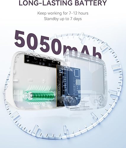 Miniatura 4 de Monitor híbrido de video sin WiFi y WiFi inteligente para bebés, pantalla dividida de 5 pulgadas 1080P y control de aplicación de cámara 2K, alertas