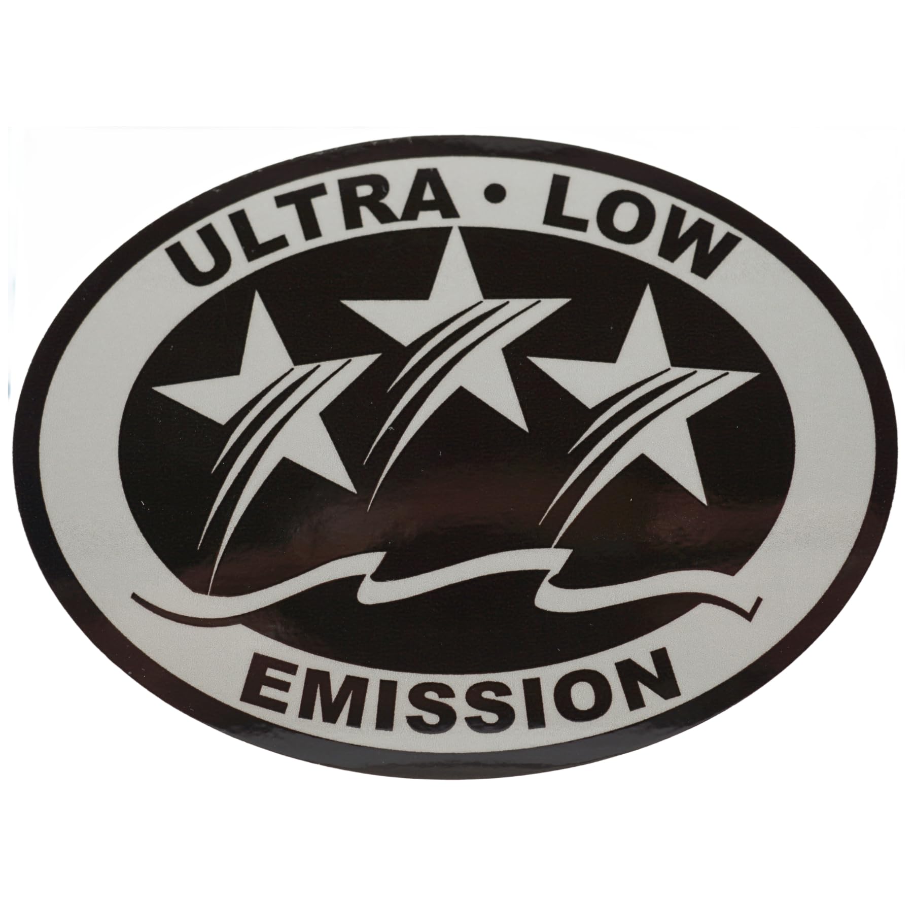 Autocollant 3 étoiles California Outboard très faible émission argent