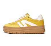 Women's Platform Gum Thick Sole Fashion Sneakers Classic Retro Rubber Low Top Casual Tennis Skate Walking Shoes