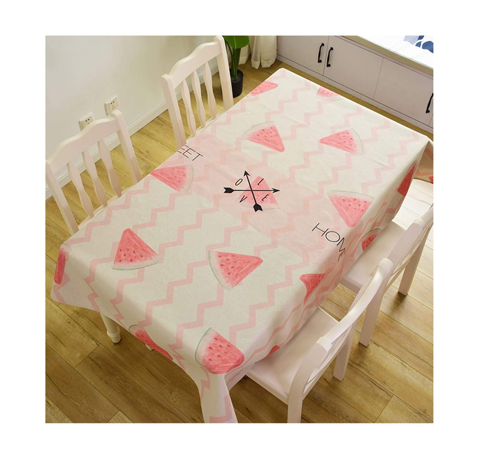 Nappe pastèque coton lin rose pour créer des souvenirs de pique-nique chaleureux
