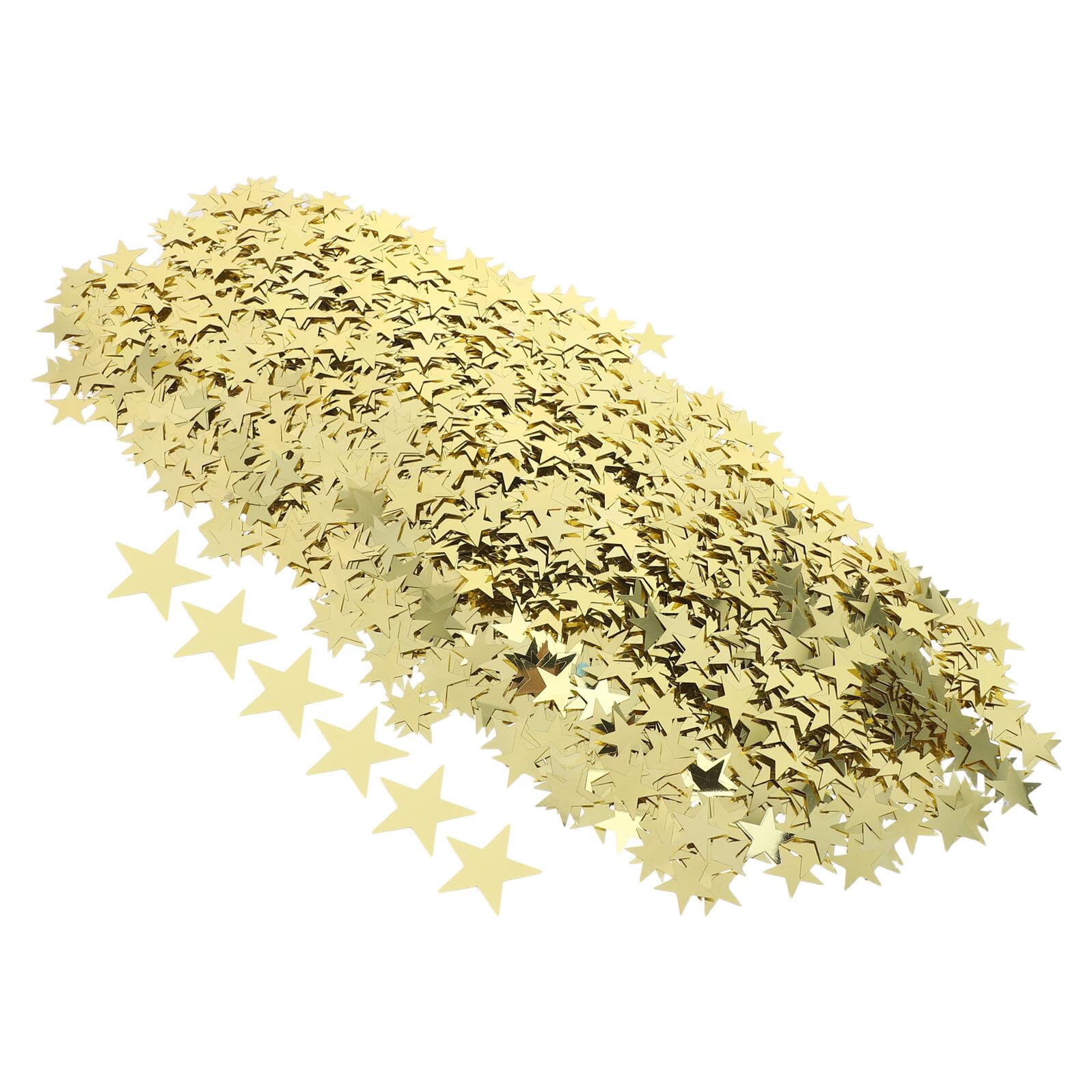 1tasche Goldschimmer-sternenkonfetti Tischdeko für Partys Geburtstage Hochzeiten Weihnachten Schulabschlüsse Jubiläen Sternenformen zum Basteln
