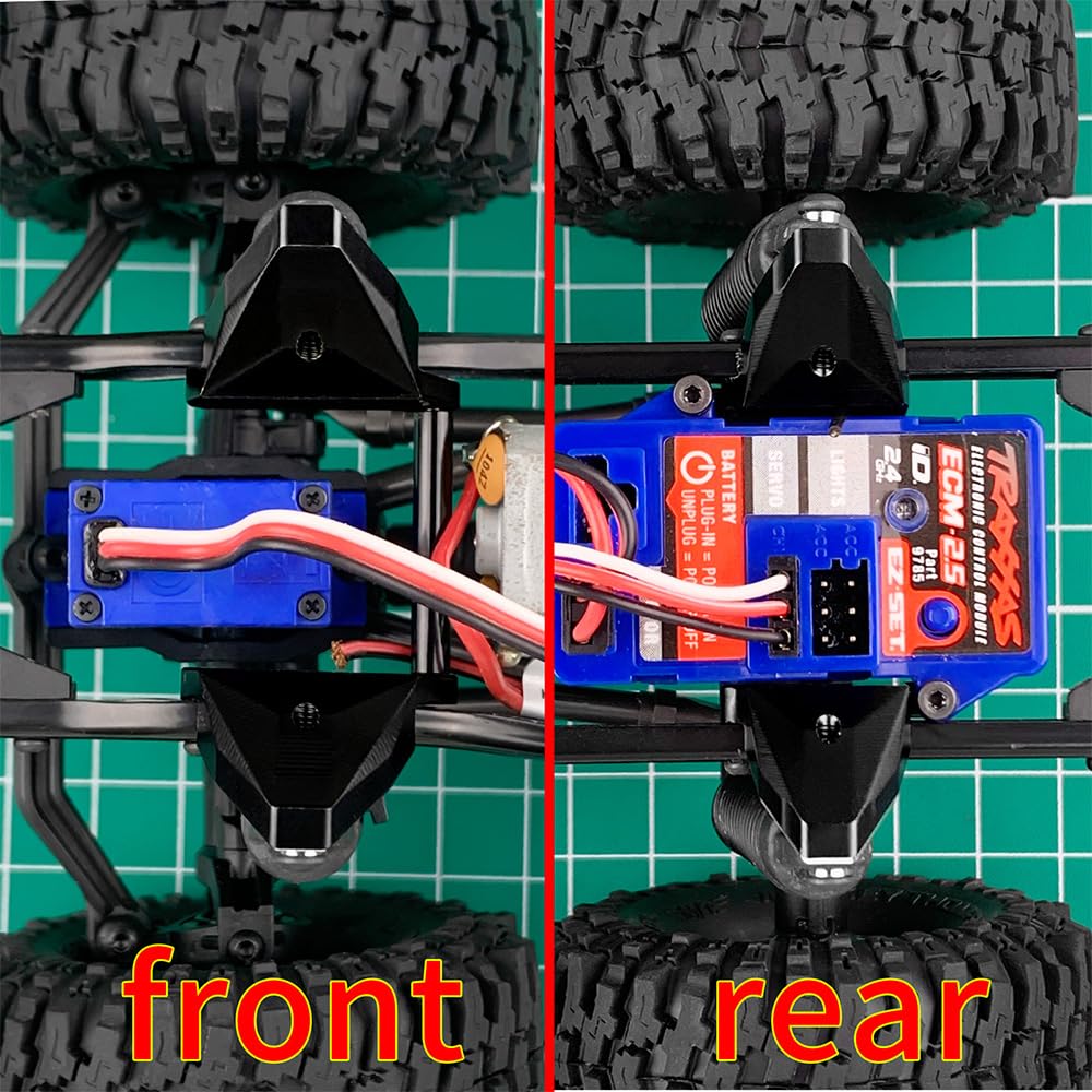 MOHERO 4Pcs Brass Front and Rear Shock Towers Shock Mounts for 1/18 RC Crawler Car TRX4M K10 F150 Upgrade Parts