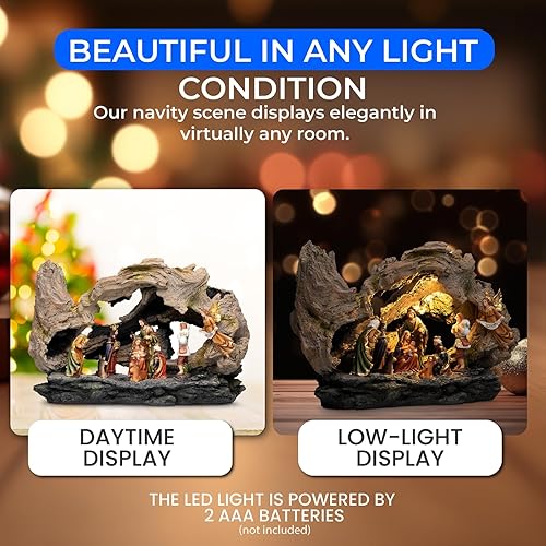 Miniatura 3 de Belén de Navidad para interiores, Belén para interior de Navidad, Pesebre de Navidad, pequeños juegos y figuras de Belén