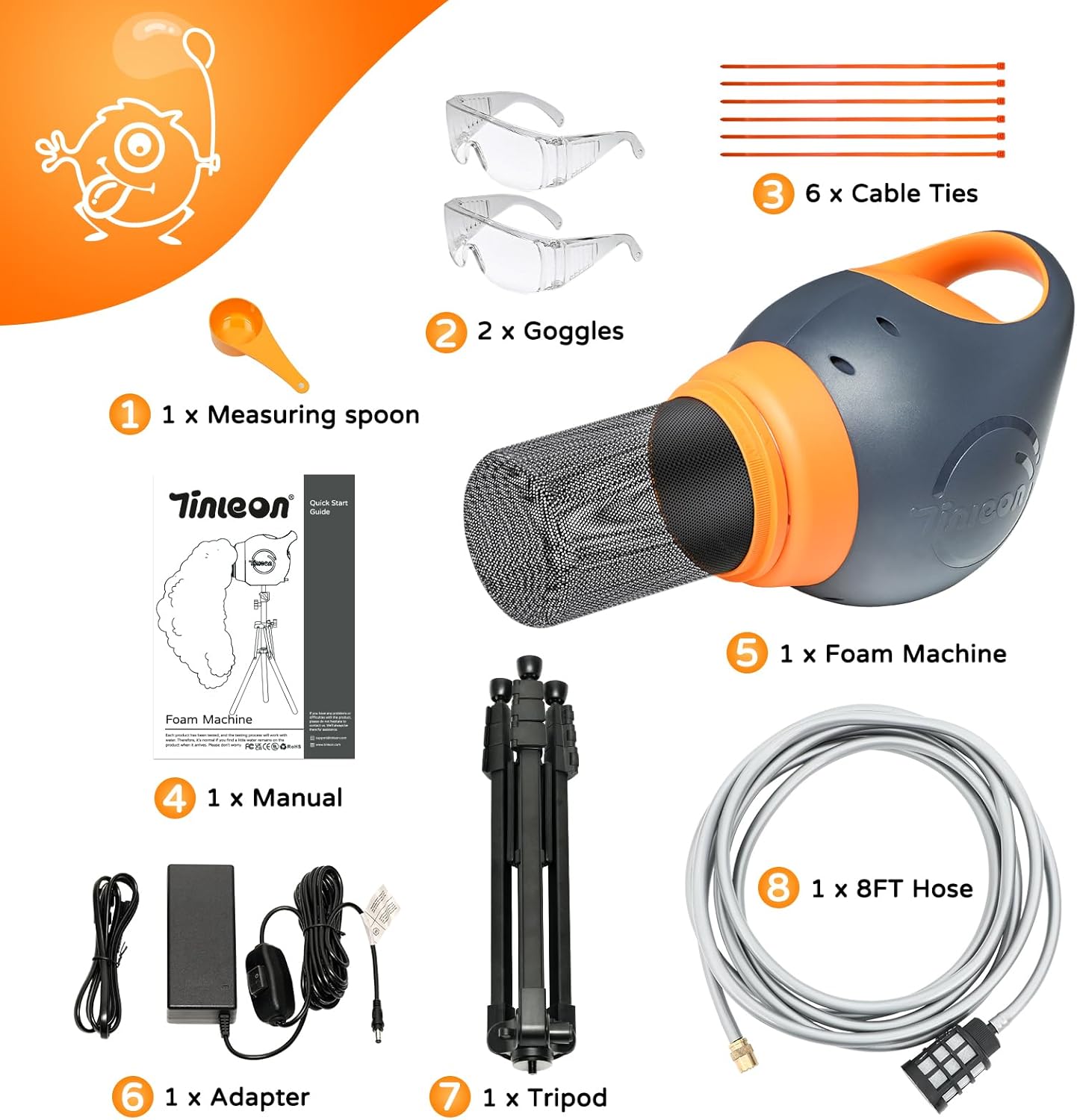 Foam Machine for Kids - Easy to Use Foam Making Toy with Large Foams Production, Perfect for Birthdays, Celebrations, and Backyard Events